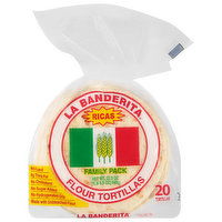 La Banderita Ricas Flour Tortillas, Family Pack, 20 Each