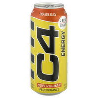 C4 Performance Energy Drink, Orange Slice, 16 Ounce