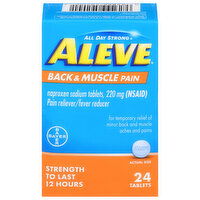 Aleve Pain Reliever/Fever Reducer, Back & Muscle Pain, 24 Each