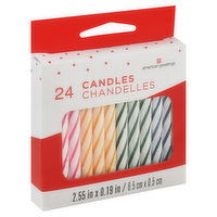 American Greetings Birthday Candles, Spiral, Small, 24 Each