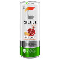 Celsius Live Fit Energy Drink, Orange Pomegranate, Sparkling, 12 Fluid ounce