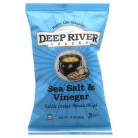 Deep River Snacks Potato Chips, Kettle Cooked, Sea Salt & Vinegar, 2 Ounce