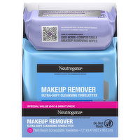 Neutrogena Makeup Remover, Ultra Soft, Special Value Day & Night Pack, 75 Each