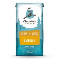 Caribou Coffee Daybeak Morning Blend Light Roast Whole Bean Coffee, 12 Ounce