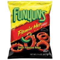 Funyuns Flamin' Hot Flavored Onion Flavored Rings, 2.125 Ounce