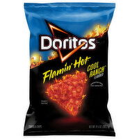 Doritos Tortilla Chips, Flamin' Hot Cool Ranch, 9.25 Ounce