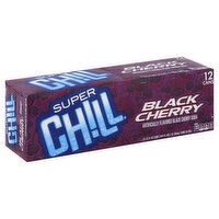 Super Chill Soda, Black Cherry, 12 Each