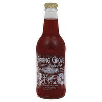 Spring Grove Soda Pop, Black Cherry, 12 Ounce