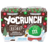 YoCrunch M&M's Yogurt, Lowfat, Vanilla, 4 Each