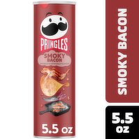 Pringles Smoky Bacon Potato Crisps, 5.5 Ounce