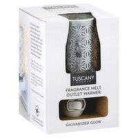 Tuscany Candle Outlet Warmer, Fragrance Melt, Galvanized Glow, 1 Each