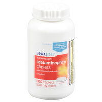 Equaline Acetaminophen, Extra Strength, 500 mg, Caplets, 500 Each