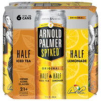 Arnold Palmer Spiked Half & Half, Original, Iced Tea/Lemonade, 6 Each