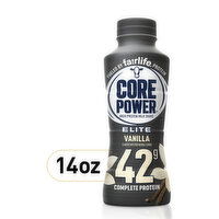 Core Power  Elite High Protein Shake (42G), Vanilla, Ready To Drink For Workout Recovery, 14 Fluid ounce