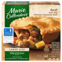 Marie Callender's Beef Pot Pie, Frozen Meal, 15 Ounce