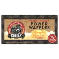 Kodiak Power Waffles, Protein-Packed, Buttermilk & Vanilla, 10 Each