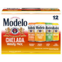 Modelo Chelada Beer, Variety Pack, 12 Each