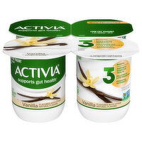 Activia Yogurt, Low Fat, Vanilla, 4 Each