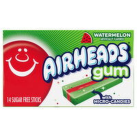 AirHeads Gum, Watermelon, Sugarfree, 14 Each