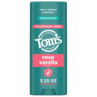 Tom's of Maine Deodorant, Rose Vanilla Scent, Aluminum Free, 3.25 Ounce