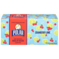 Polar Seltzer, Cranberry Lime, 12 fl oz, 8 Each