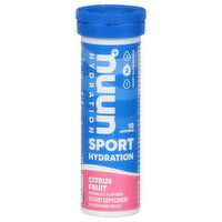 Nuun Sport Hydration, Tablets, Citrus Fruit, 10 Each