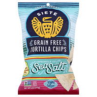 Siete Tortilla Chips, Grain Free, Sea Salt, 5 Ounce