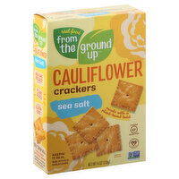 From the Ground Up Cauliflower Crackers, Sea Salt, 4 Ounce