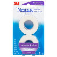 Nexcare Cloth Tape, Durable, 1 Inch, 2 Each