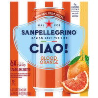 Sanpellegrino Ciao! Blood Orange Sparkling Water, 6 Each