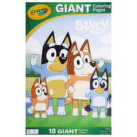 Crayola Coloring Pages, Bluey, Giant, 18 Each