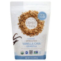 One Degree Organic Foods Granola, Sprouted, Vanilla Chia, 11 Ounce