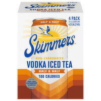 Skimmers Vodka Iced Tea, Non-Carbonated, Half & Half, 4 Each
