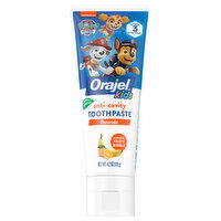 Orajel Kids Toothpaste, Fluoride, Anti-Cavity, Paw Patrol, Stage 3 (2-10 Years), Natural Fruity Bubble, 4.2 Ounce