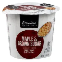 Essential Everyday Oatmeal, Instant, Maple & Brown Sugar, 1.9 Ounce