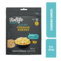 Violife Just Like Cheddar Shreds Shredded Cheese, Dairy-Free Vegan, 8 Ounce