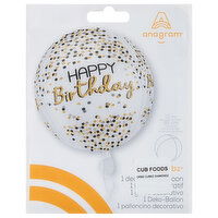 Anagram Happy Birthday Orbz XL Decorative Balloon, 1 Each