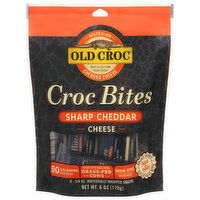 Old Croc Croc Bites Cheese Snacks, Sharp Cheddar, 8 Each