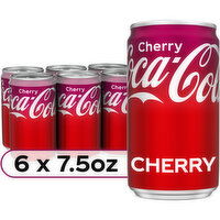 Coca-Cola Cherry Soda Soft Drink, 6 Each