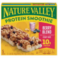 Nature Valley Protein Smoothie Berry Blend Chewy Bars, 5 Each
