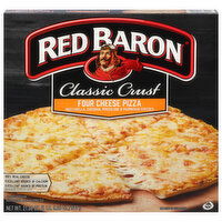 Red Baron Pizza, Four Cheese, Classic Crust, 21.06 Ounce