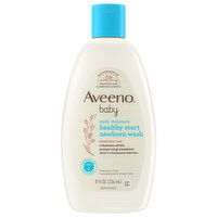 Aveeno Newborn Wash, Healthy Start, Daily Moisture, Prebiotic Oat, 8 Fluid ounce