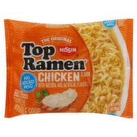 Nissin Top Ramen Ramen Noodle Soup, Chicken Flavor, 3 Ounce