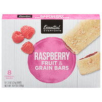 Essential Everyday Cereal Bars, Fruit & Grain, Raspberry, 8 Each