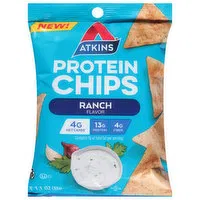 Atkins Protein Chips, Ranch Flavor, 1.1 Ounce