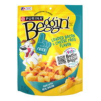 Beggin' Dog Treats Loaded Bacon and Cheese Fries, 6 Ounce