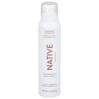 Native Deodorant & Body Spray, Coconut & Vanilla, 3.5 Ounce