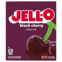 Jell-O Black Cherry Gelatin Dessert Mix, 3 Ounce