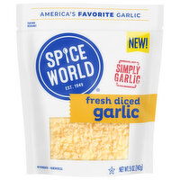Spice World Garlic, Diced, Fresh, 5 Ounce