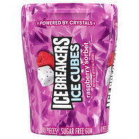 Ice Breakers Ice Cubes Gum, Sugar Free, Raspberry Sorbet, 40 Each
